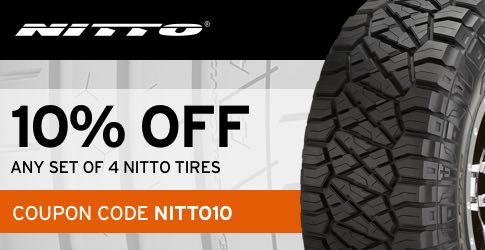 Nitto tire coupon code July 2018