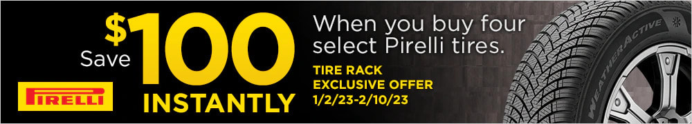 Pirelli tire discount for January 2023 with Tire Rack