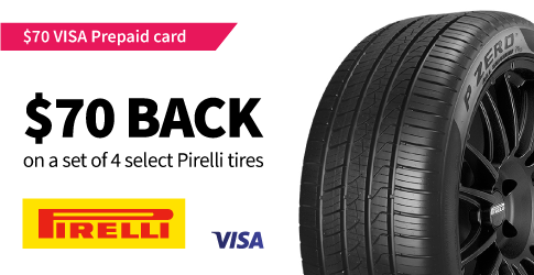 Pirelli tire rebate for April 2021