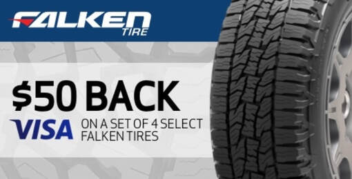 Falken tire rebate for June 2020 with Tire Buyer