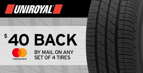 Uniroyal tire rebate May 2018